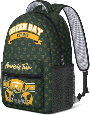 Football Backpack for Boys Girls, School High Capacity Football Laptop Bag Casual Daypack For Adults Men Fan Gifts