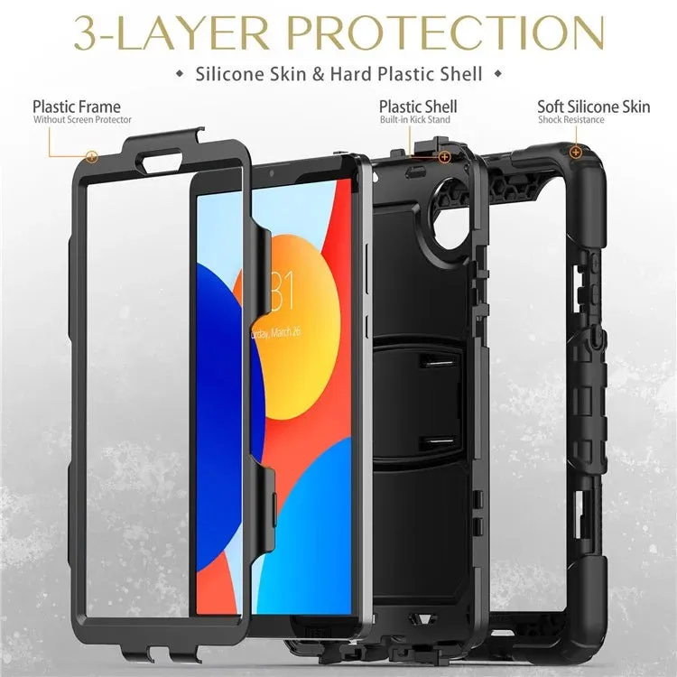 For Xiaomi Redmi Pad SE 4G 8.7 inch Case Kickstand PC Silicone Tablet Cover