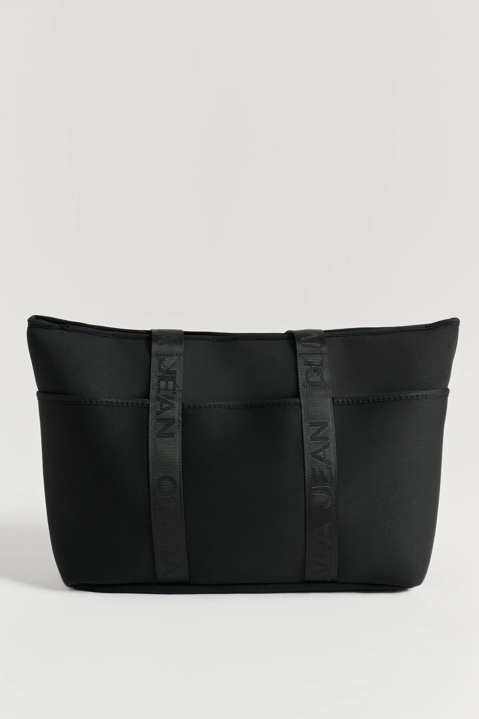 Form (Black) Neoprene Tote Bag- With Zip Closure