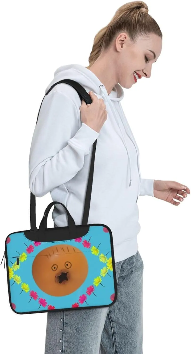 Frightened Pomegranate Laptop Shoulder Bag, Ultra Slim And Portable, With Padded Shoulder Strap And Handleã€‚