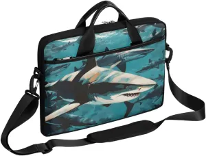 Fun Flowers Laptop Shoulder Bag for Tablet Computer Notebook Sleeve Messenger Carrying Case Briefcase Tote