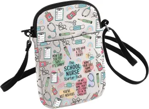 Future Nurse Crossbody Bag Nurse Starter PackSmall Sling Bag Nursing Waterproof Textbook Storage