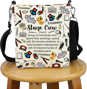 G2TUP Theater Tech Gift Stage Crew Definition Crossbody Bag Stage Manager Travel Bag Theater Tech Crew Gift