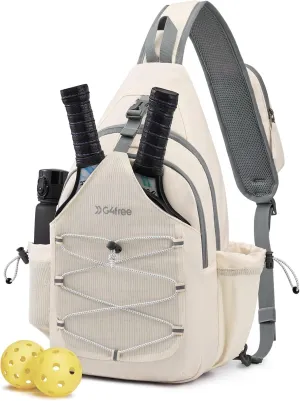 G4Free Pickleball Sling Bag for Women - Lightweight Crossbody Sports Bag