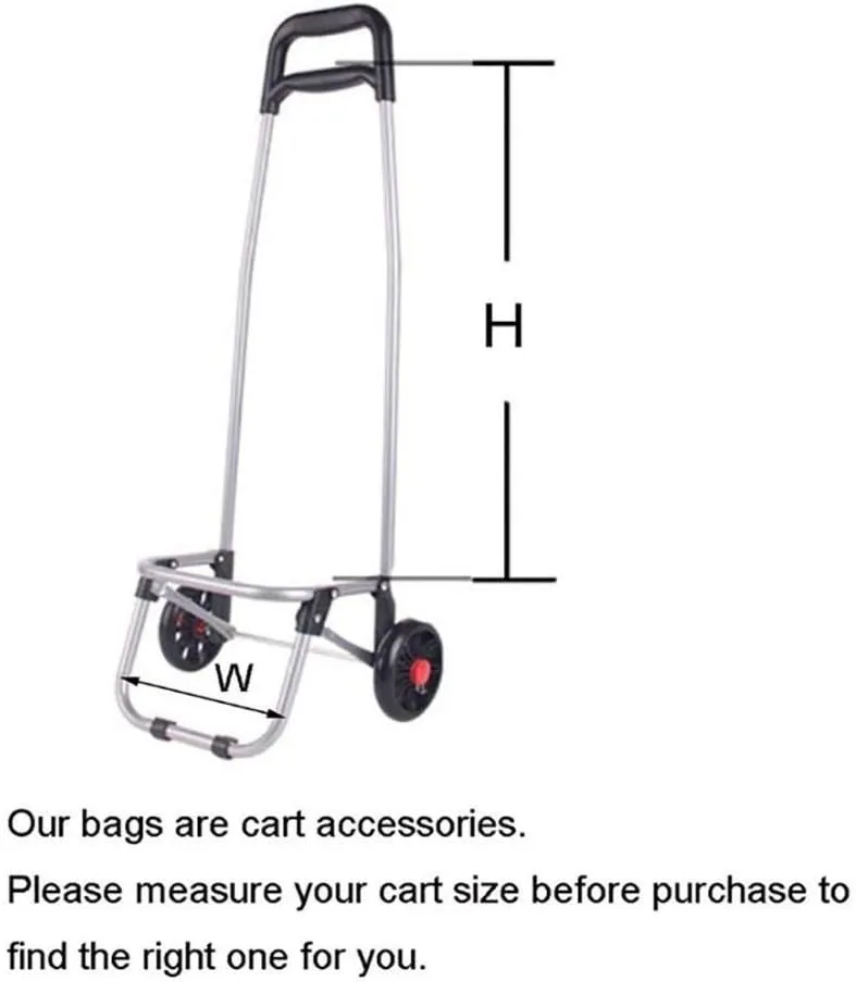 GaRcan Hand Trucks Shopping Cart Change Bag/Shopping Cart Bag/Spare Trolley Bag, 38L Shopping Cart Bag, Waterproof Oxbag Trolley Thick Bag Trolleys/C (D)