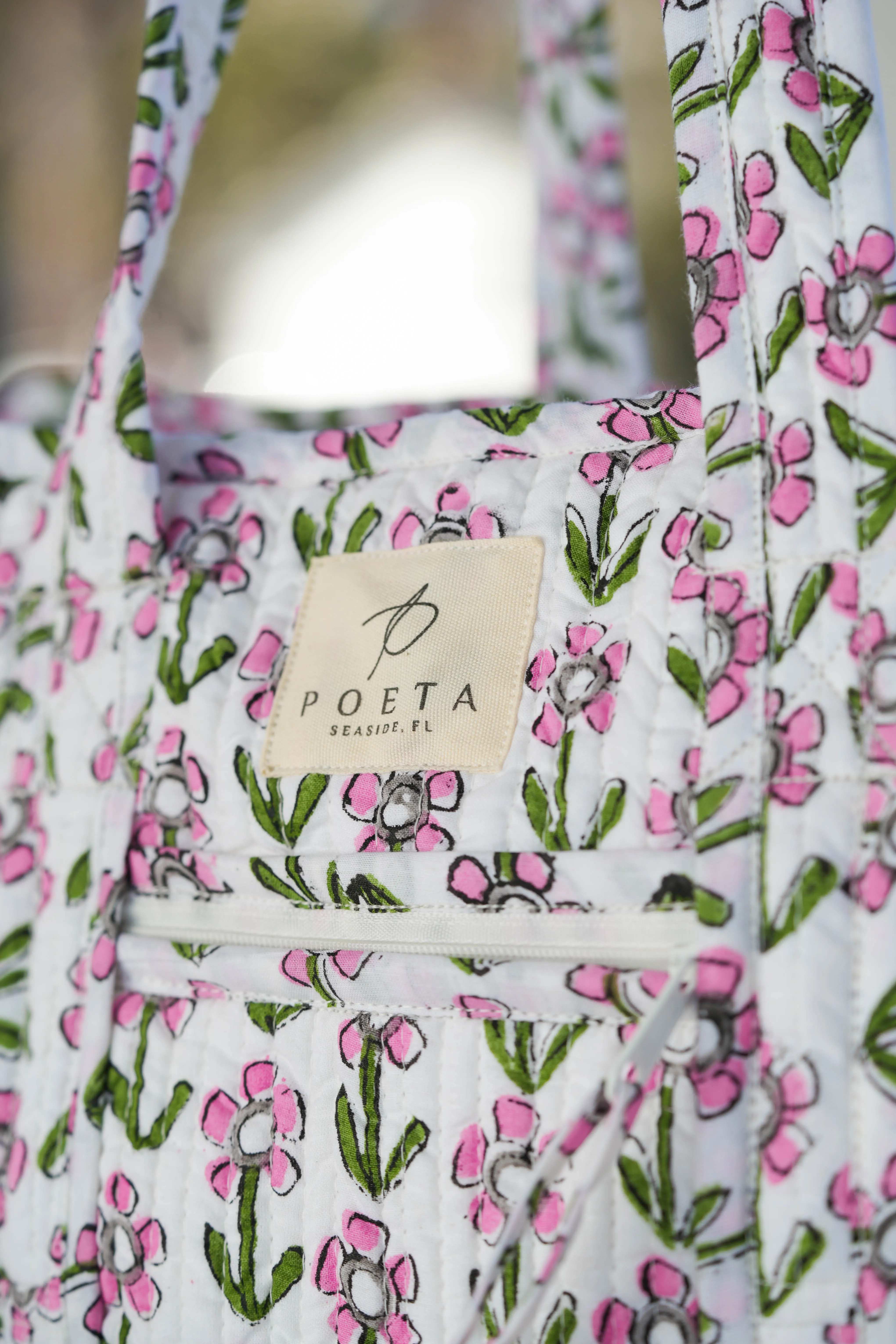 Garden Zipper Tote