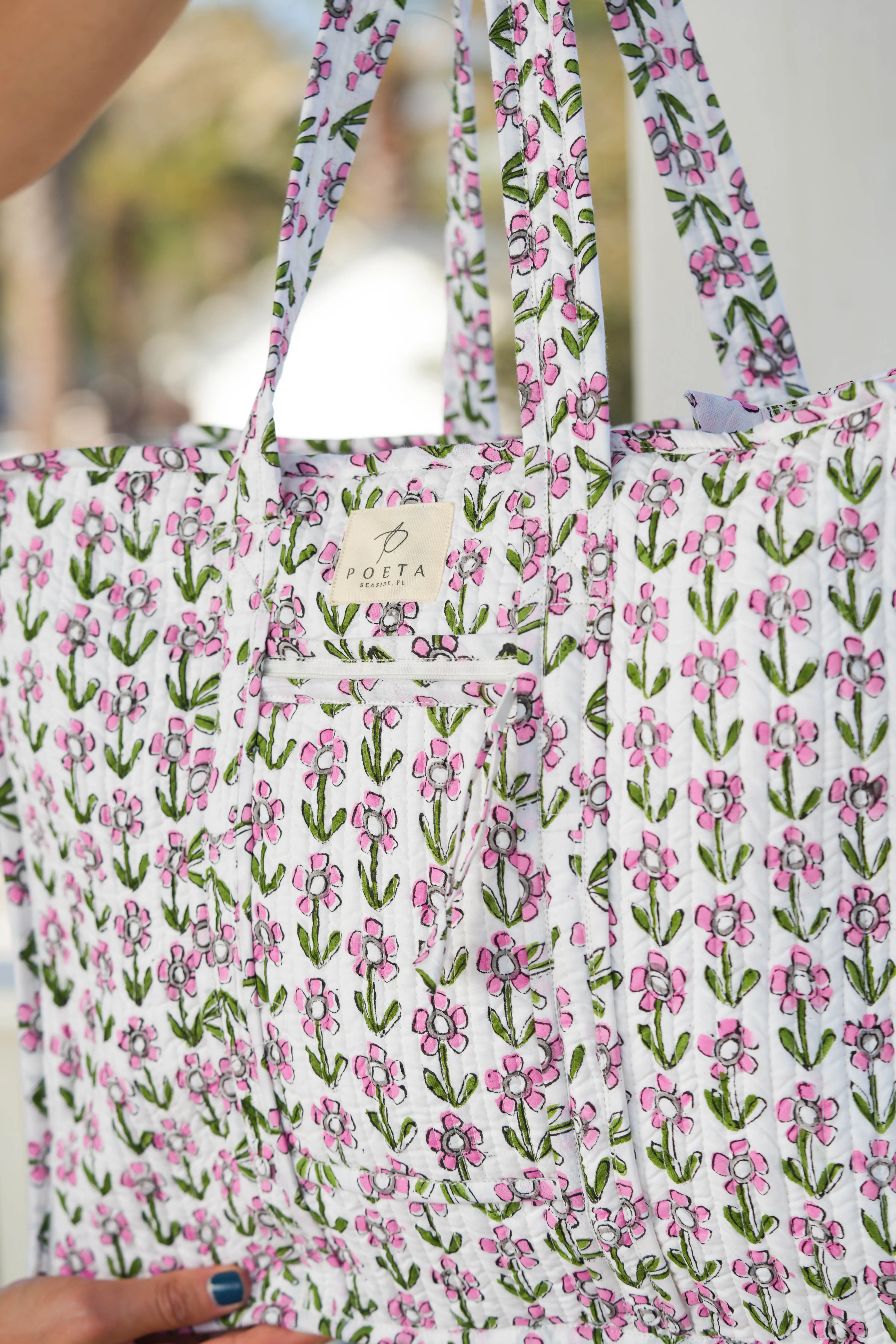 Garden Zipper Tote