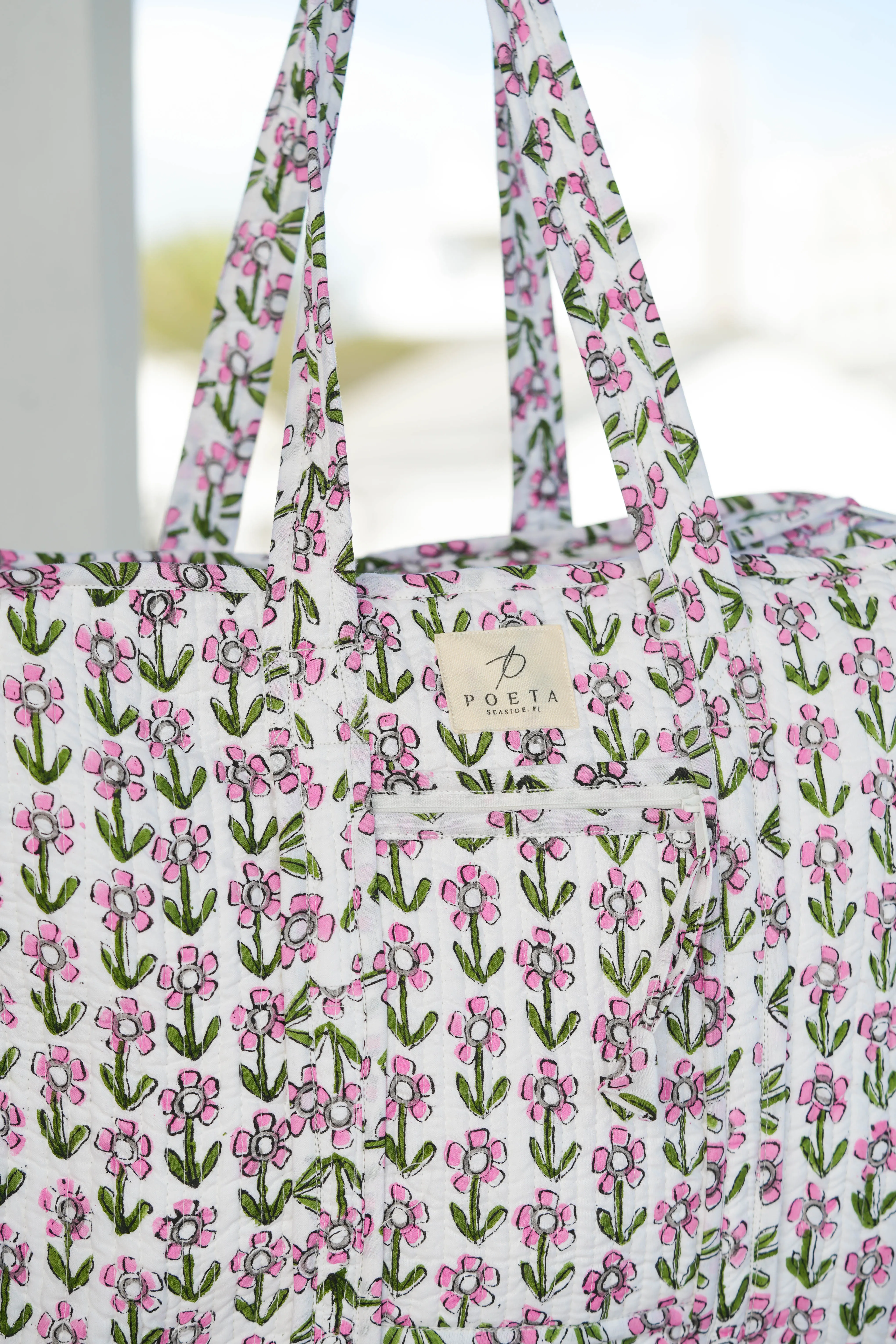 Garden Zipper Tote