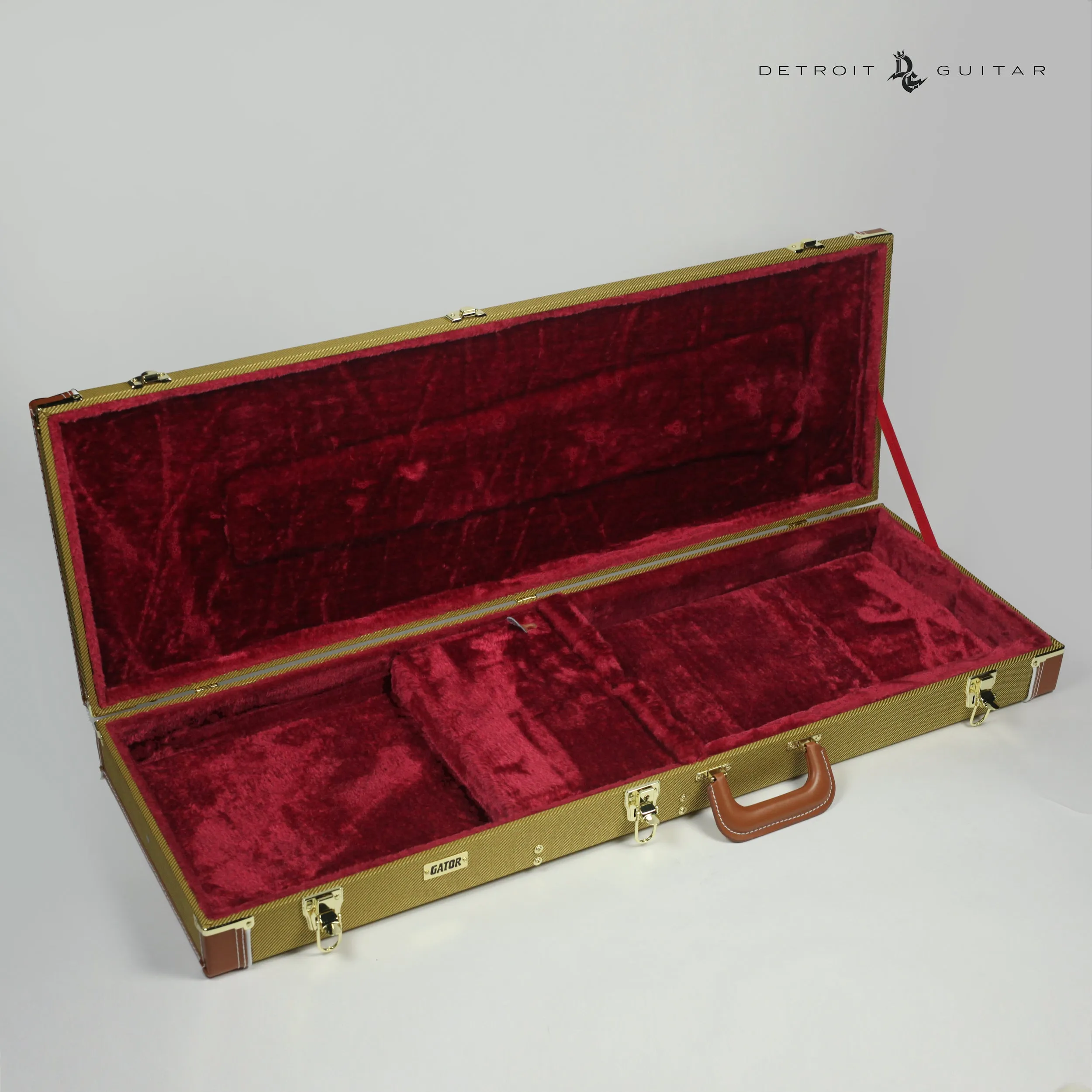 Gator Deluxe Wood Electric Hard Shell Case Tweed