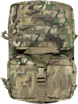 Gear Tactical MOLLE Back Panels,Assault Utility Double Upper-Zipper Bag with an Internal Hydration Pouch