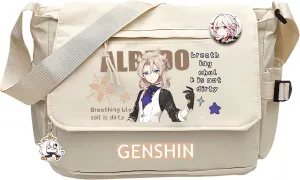 Genshin Impact Handbag Venti Crossbody Bag Cute Single Shoulder Bag Adult 3D Print Anime Backpack Bag