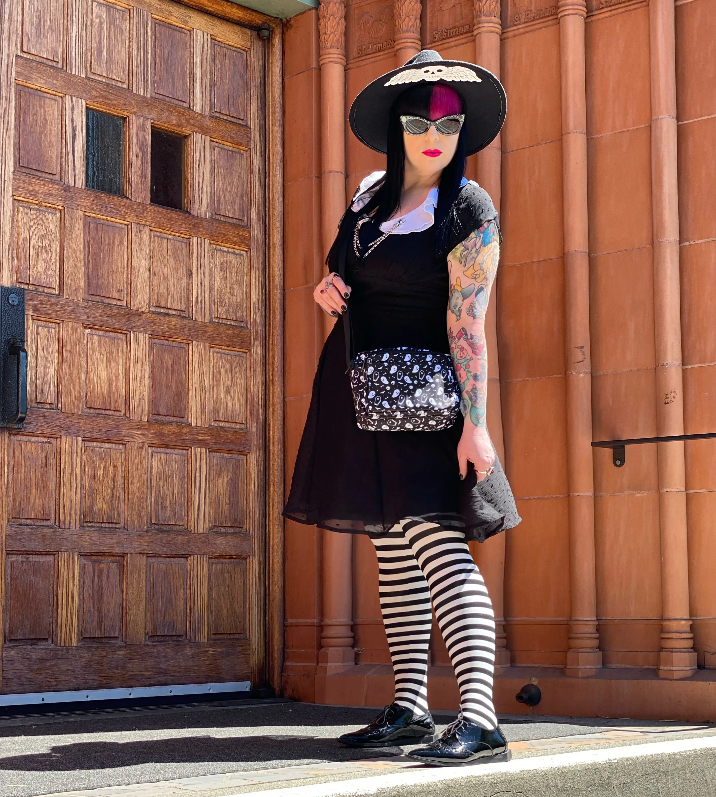 Ghost and Coffin Crossbody Bag