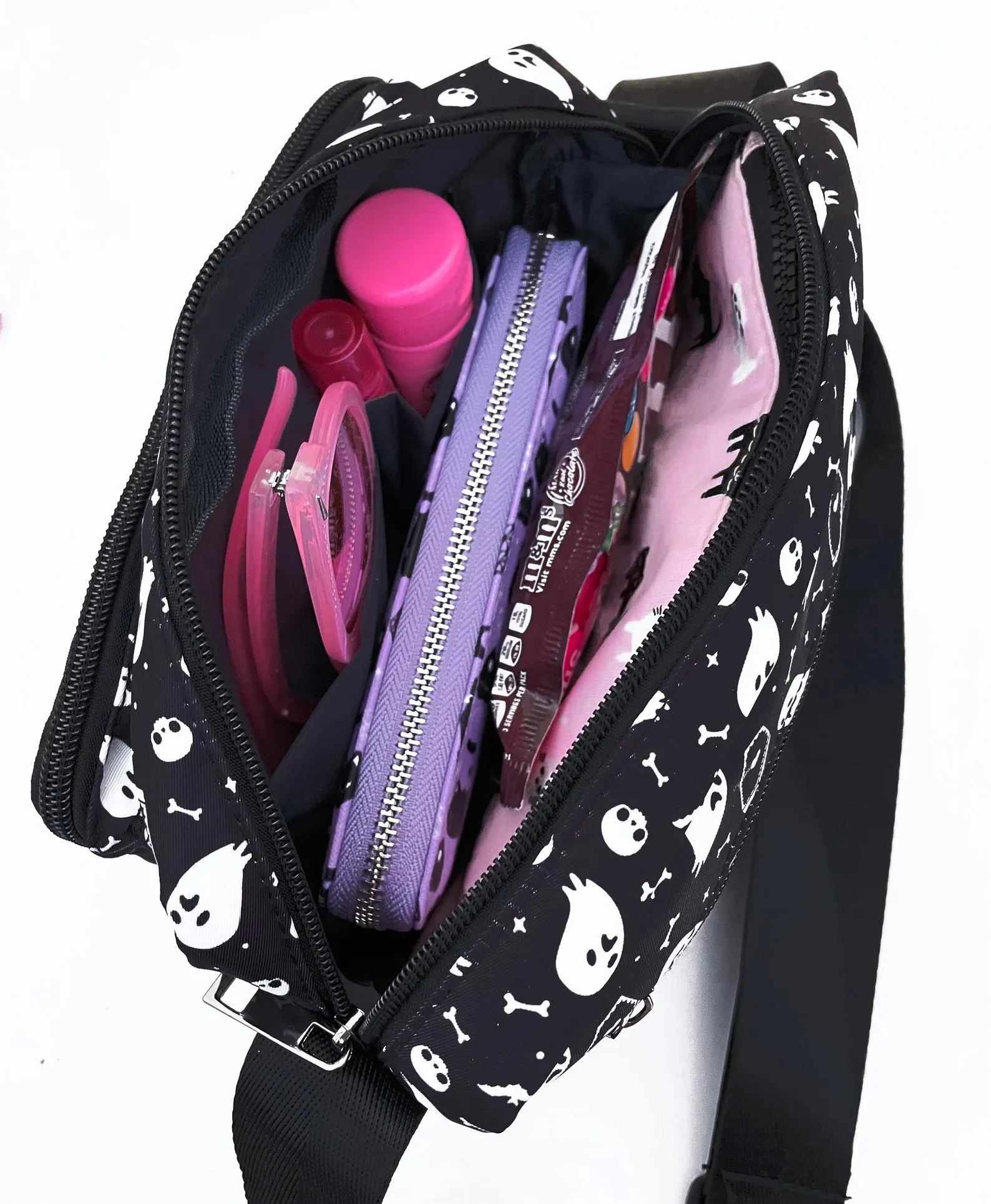 Ghost and Coffin Crossbody Bag