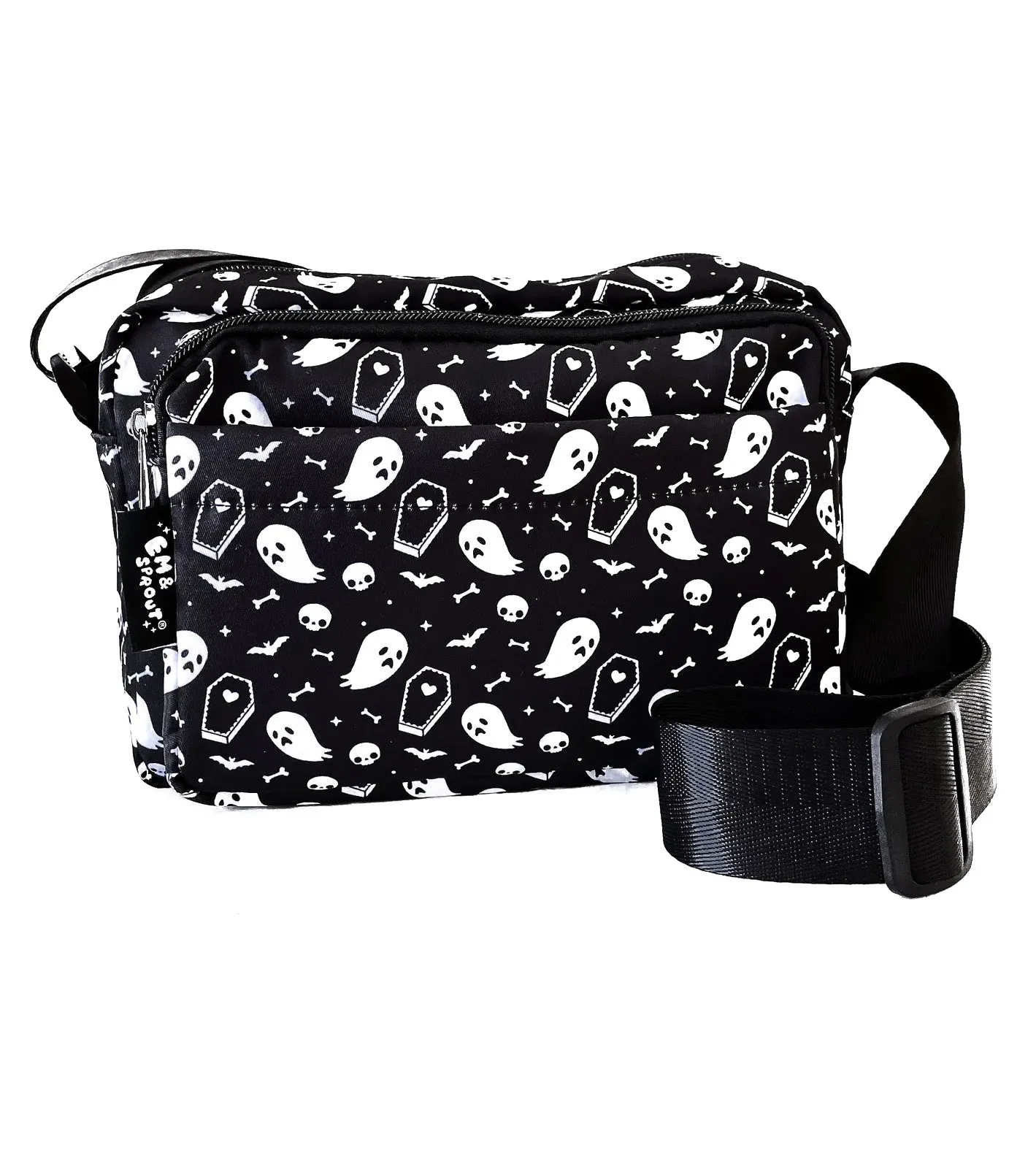 Ghost and Coffin Crossbody Bag