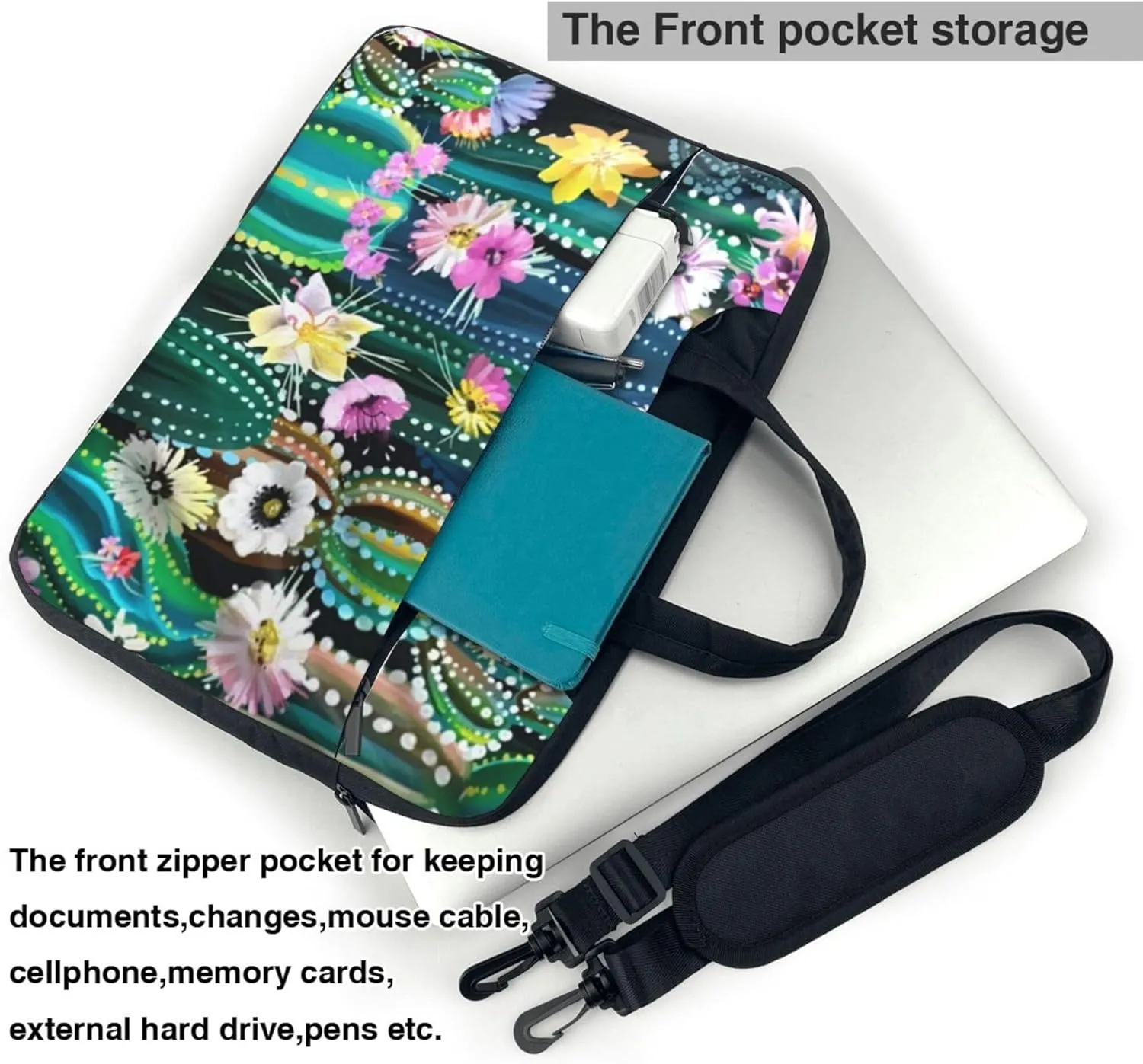 Goats Farm Laptop Shoulder Bag ​for Men Women, Computer Carrying Case Messenger Bag with Strap
