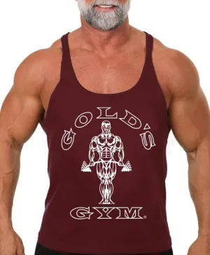 Gold's Gym Licensed Products Tank Top Stringer - Official Licensed ST-1 (XL, Burgundy)