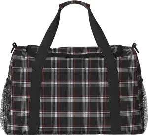 Golf Gti Plaid Travel Duffel Bag Large Foldable Waterproof Overnight Bag For Beach Swim Bags Pool Sports Gym