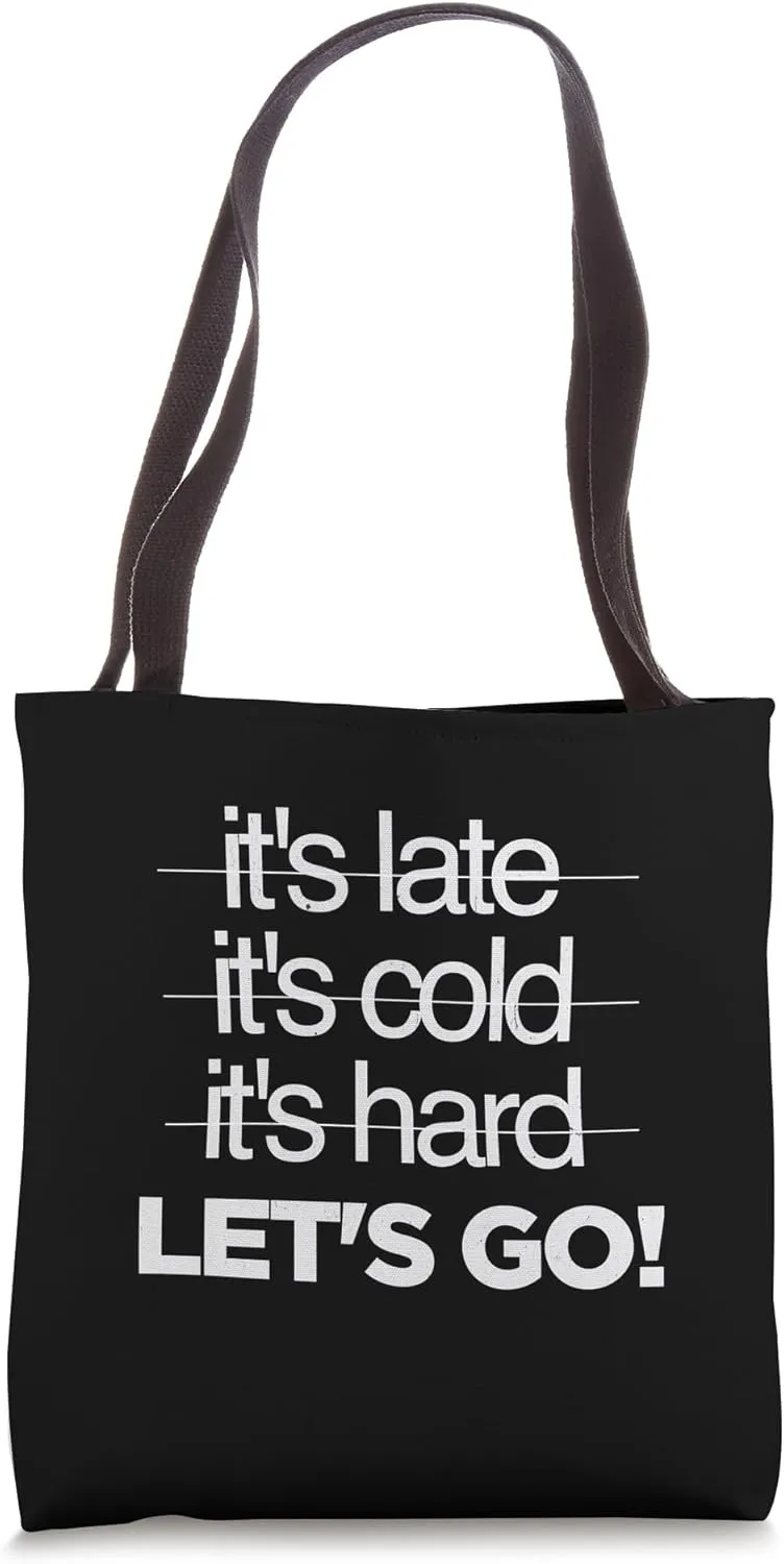 Great Motivational Discipline Workout No Excuses Gym Sarcasm Tote Bag