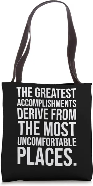 Greatest Accomplishments - Gym, Hustle, Success Motivation Tote Bag