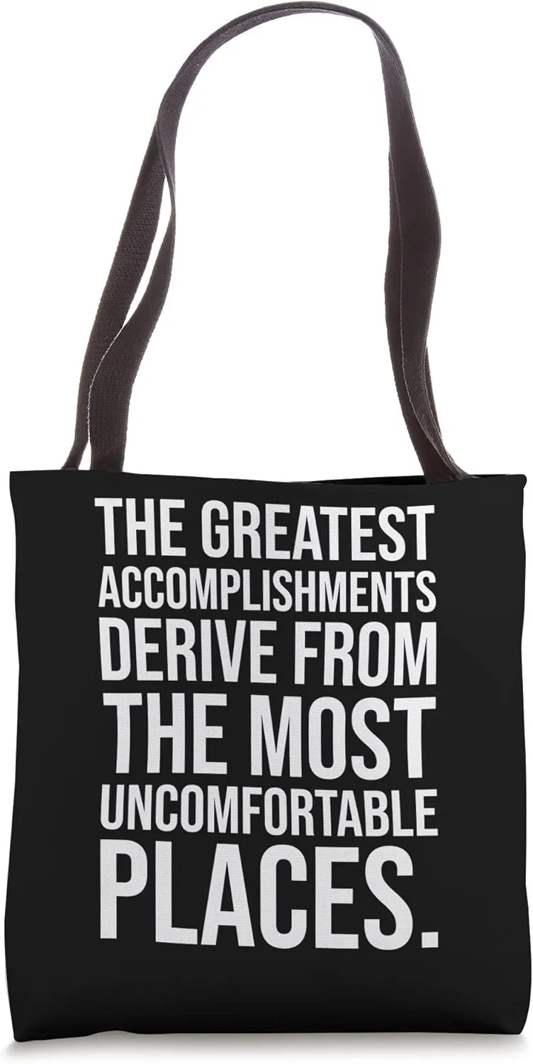 Greatest Accomplishments - Gym, Hustle, Success Motivation Tote Bag
