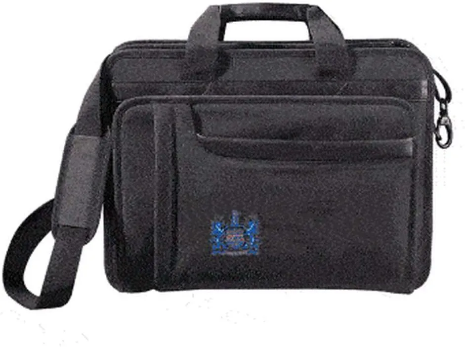 Greekgear Alpha Xi Delta Crest - Shield Briefcase Attache Black
