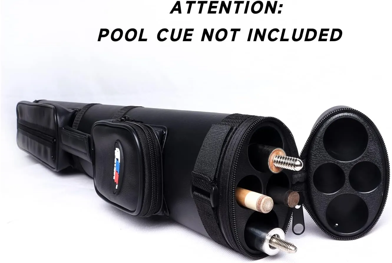 GSE Games & Sports Expert 2x2 Deluxe Hard Billiard Pool Cue Stick Carrying Case, Billiard Cue Case, Billiards Accessories (Several Colors Available)