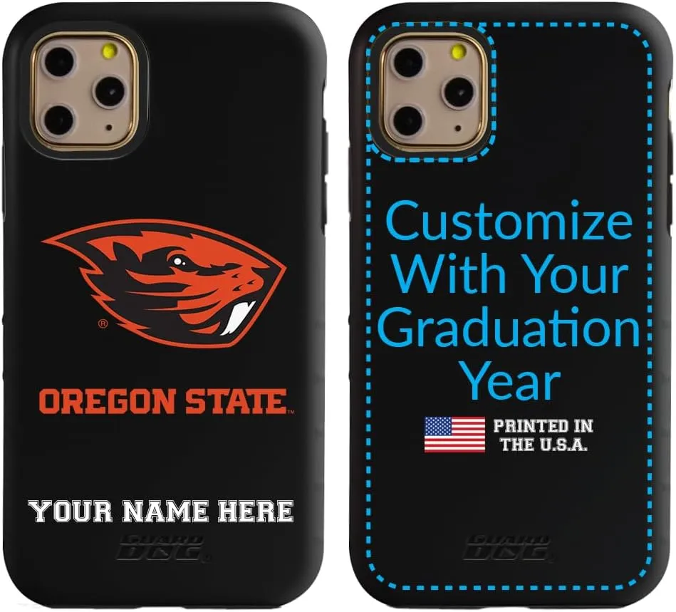 Guard Dog Case Compatible with iPhone 11 Pro - Military Grade - Rugged Two Piece Protection - Collegiate Licensed - Oregon State Beavers - Personalized