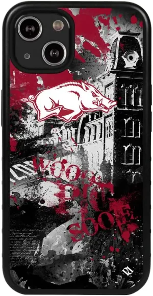 Guard Dog Case Compatible with iPhone 13 - Military Grade - Rugged Two Piece Protection - Collegiate Licensed - Arkansas Razorbacks - by Paulson Designs