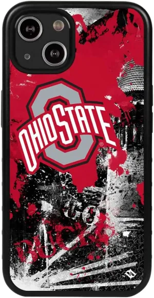 Guard Dog Case Compatible with iPhone 14 - Military Grade - Rugged Two Piece Protection - Collegiate Licensed - Ohio State Buckeyes - by Paulson Designs