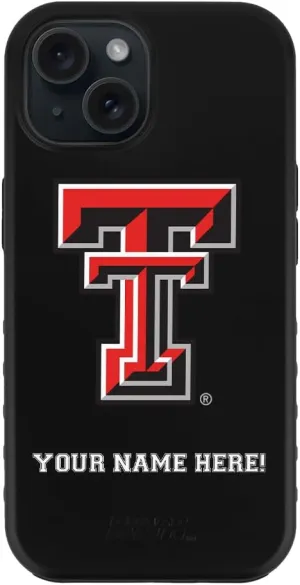 Guard Dog Case Compatible with iPhone 14 - Military Grade - Rugged Two Piece Protection - Collegiate Licensed - Texas Tech Red Raiders - Personalized