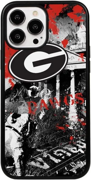 Guard Dog Case Compatible with iPhone 14 Pro Max - Military Grade - Rugged Two Piece Protection - Collegiate Licensed - Georgia Bulldogs - by Paulson Designs