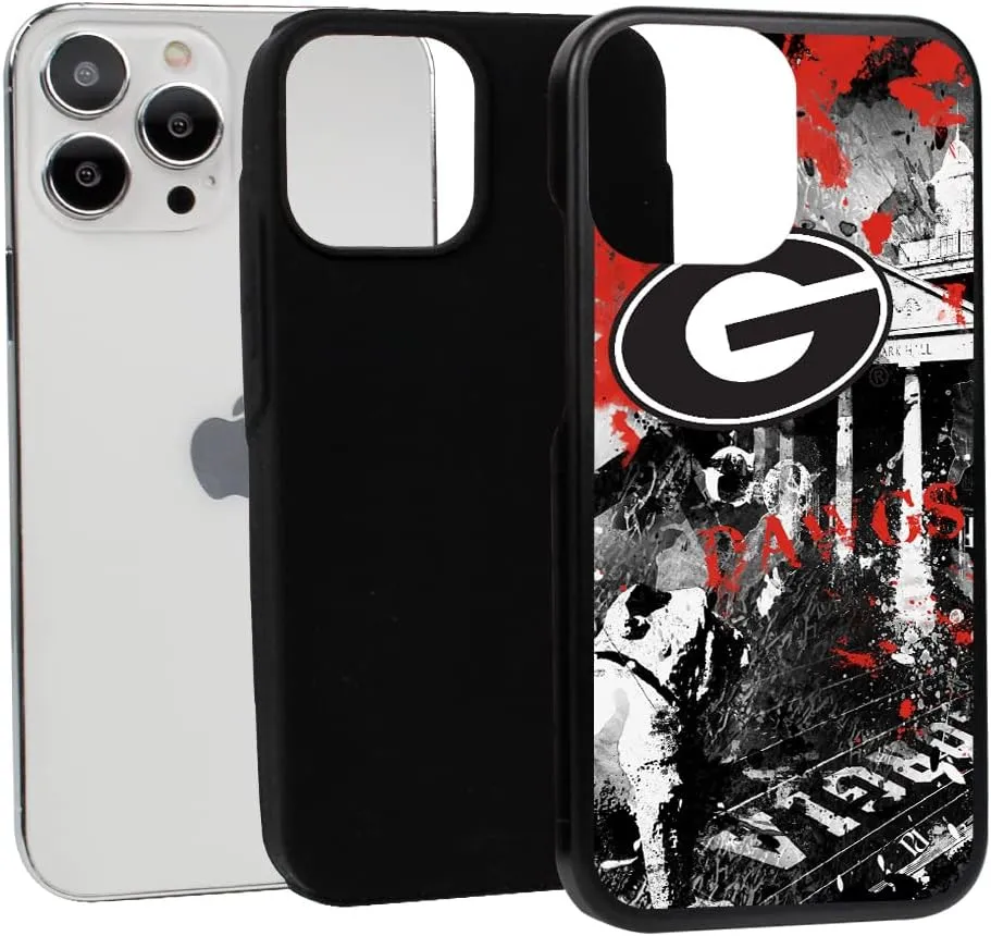 Guard Dog Case Compatible with iPhone 14 Pro Max - Military Grade - Rugged Two Piece Protection - Collegiate Licensed - Georgia Bulldogs - by Paulson Designs
