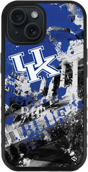 Guard Dog Case Compatible with iPhone 15 - Military Grade - Rugged Two Piece Protection - Collegiate Licensed - Kentucky Wildcats - by Paulson Designs