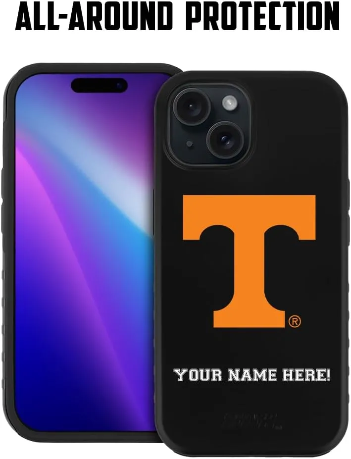 Guard Dog Case Compatible with iPhone 15 - Military Grade - Rugged Two Piece Protection - Collegiate Licensed - Tennessee Volunteers - Personalized