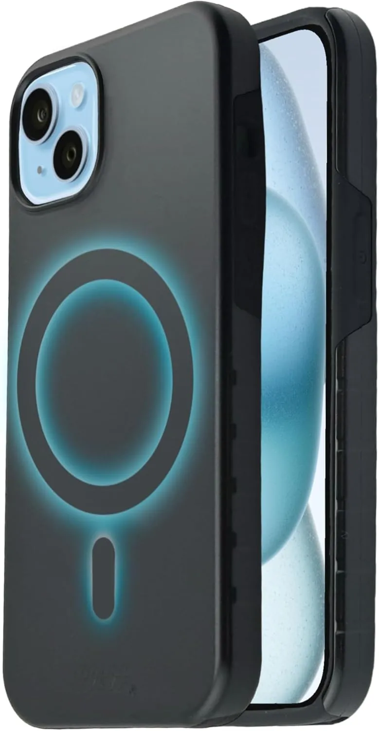 Guard Dog Case Compatible with iPhone 15 Plus - Compatible with MagSafe - Military Grade - Rugged Two Piece Protection - Collegiate Licensed - Wisconsin Badgers - by Paulson Designs