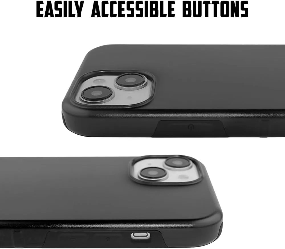Guard Dog Case Compatible with iPhone 15 Plus - Compatible with MagSafe - Military Grade - Rugged Two Piece Protection - Collegiate Licensed - Wisconsin Badgers - by Paulson Designs