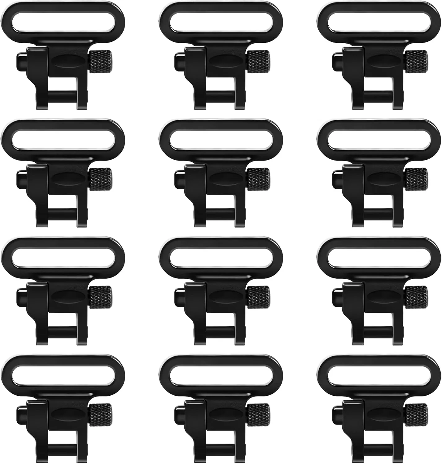 GUGULUZA Dozen Quick Release Shotgun Rifle Gun Sling Swivels(12 Pack)