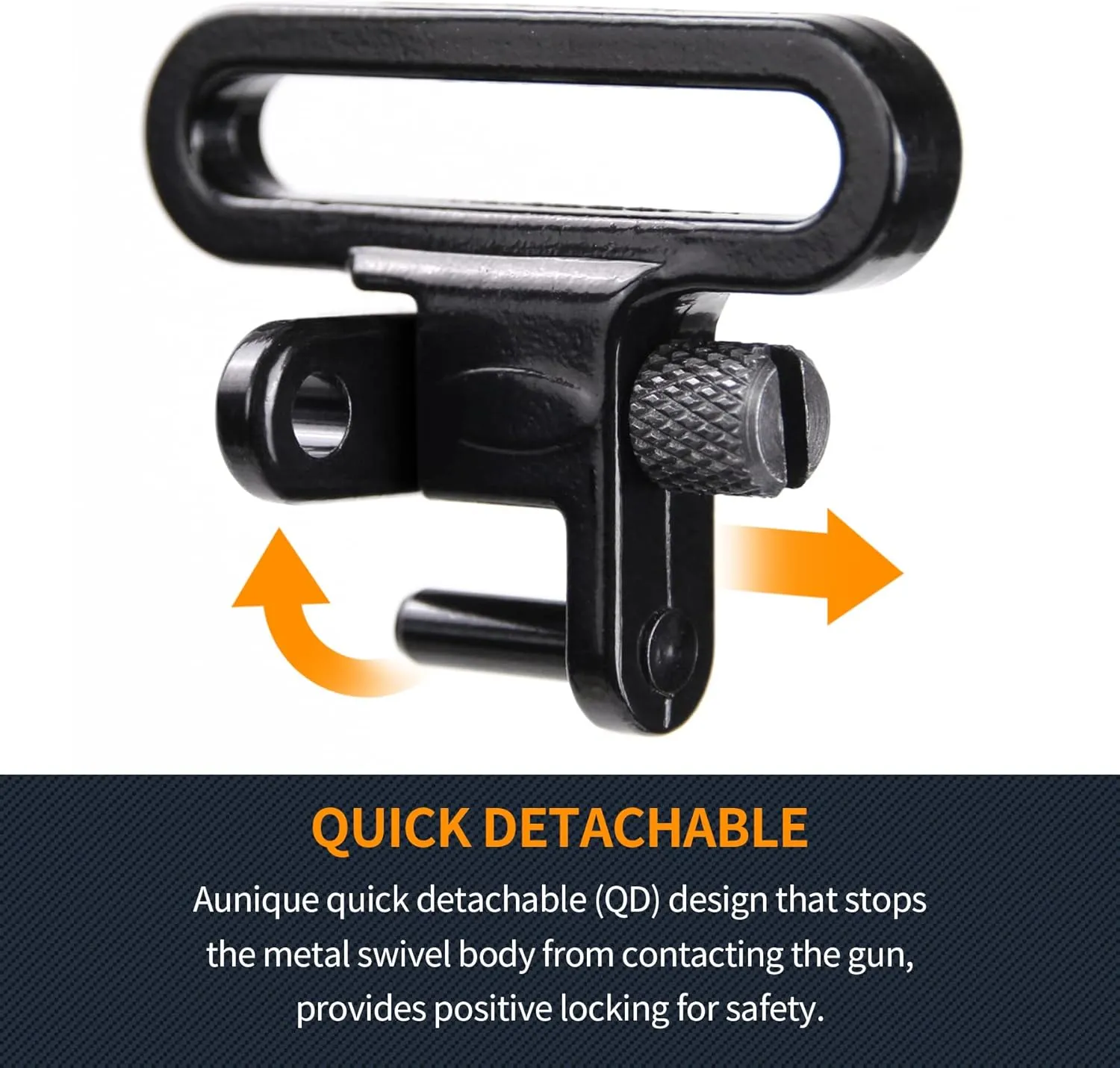 GUGULUZA Dozen Quick Release Shotgun Rifle Gun Sling Swivels(12 Pack)