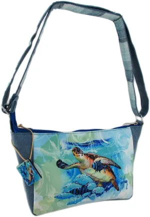 Guy Harvey Live Blue Turtle Crossbody Bag Blue