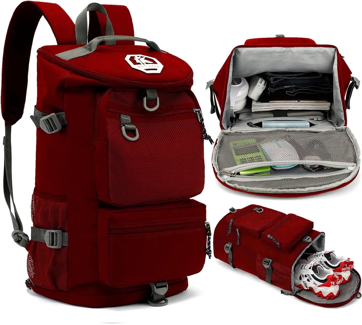 gym duffel bag backpack wrestling bag with shoe compartment 4 kinds of back method waterproof sports walking laptop