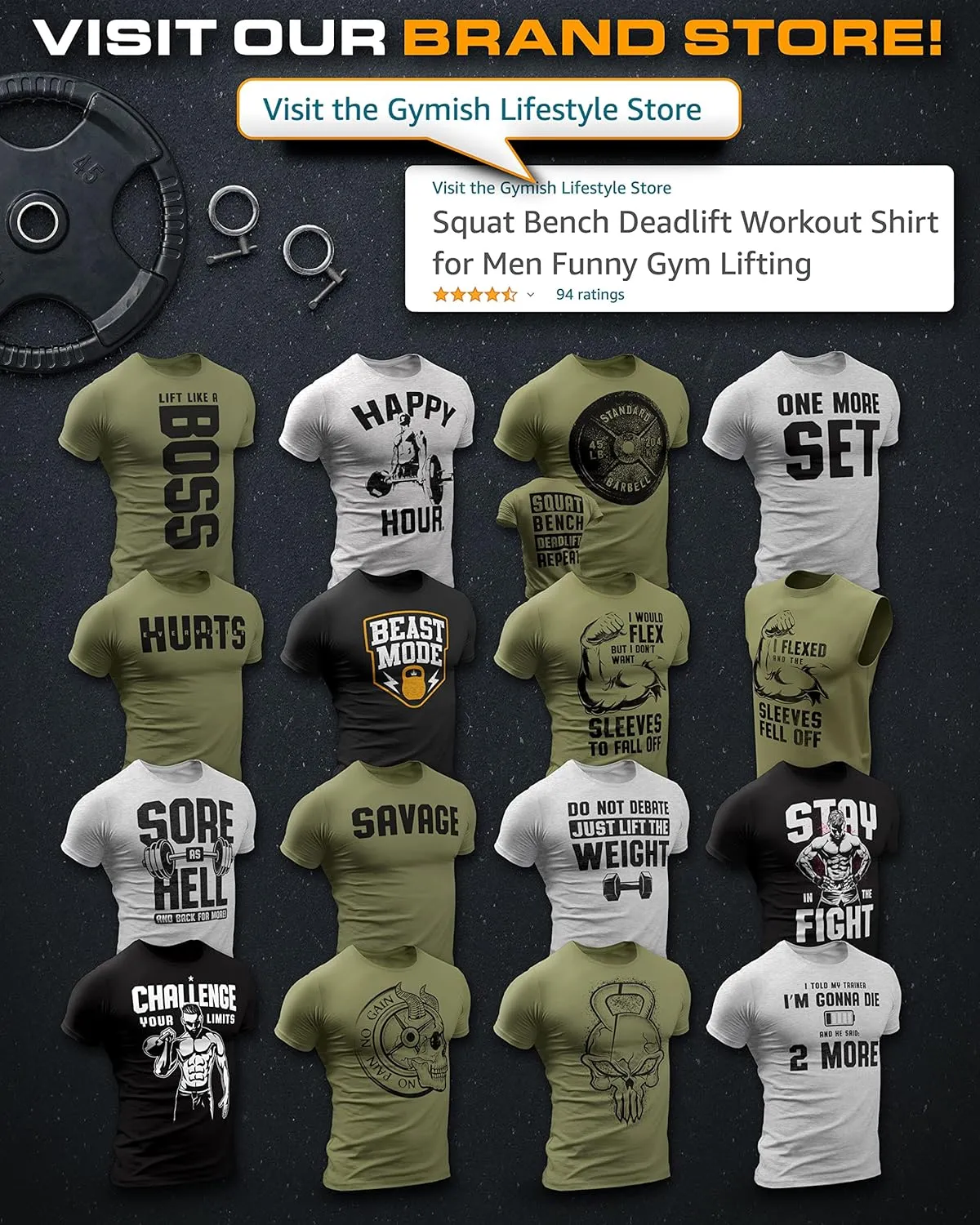 Gymdays Graphic Fitness Tank, Sleeveless Bodybuilding Athletic Tank Top