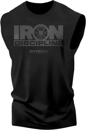 Gymish Lifestyle Iron Discipline Gym Workout Tank Top for Men Motivational Tank