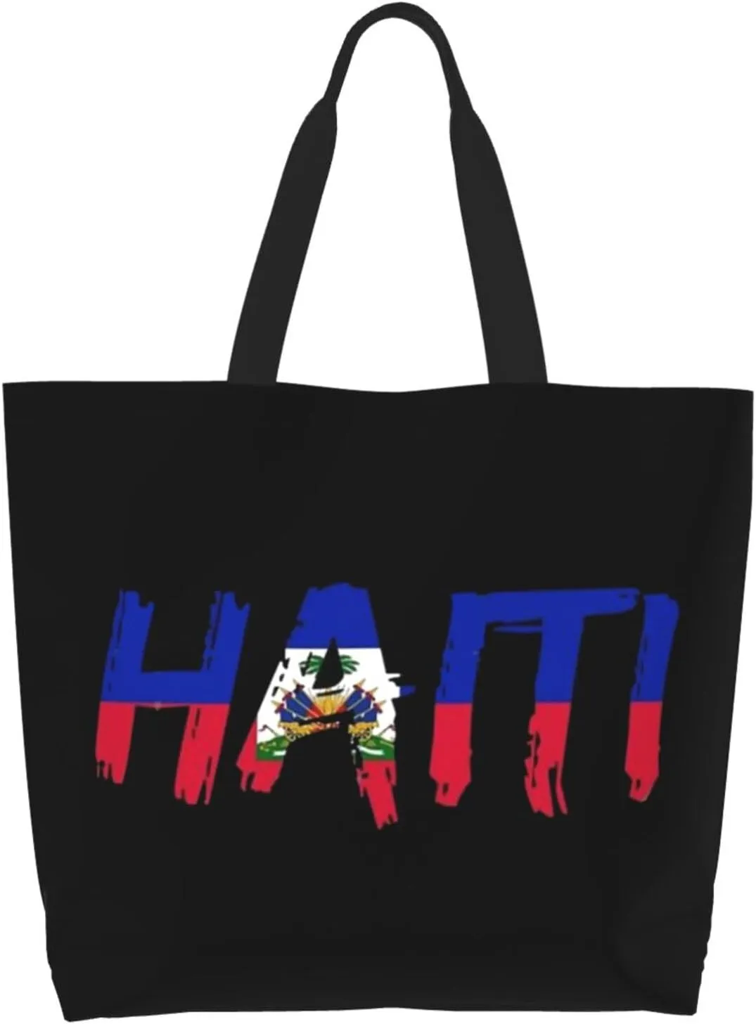 Haiti Flag Grocery Bag Haitian Shopping Bag Haitian Flag Handbag Bags Flag Tote Bag for Outdoor