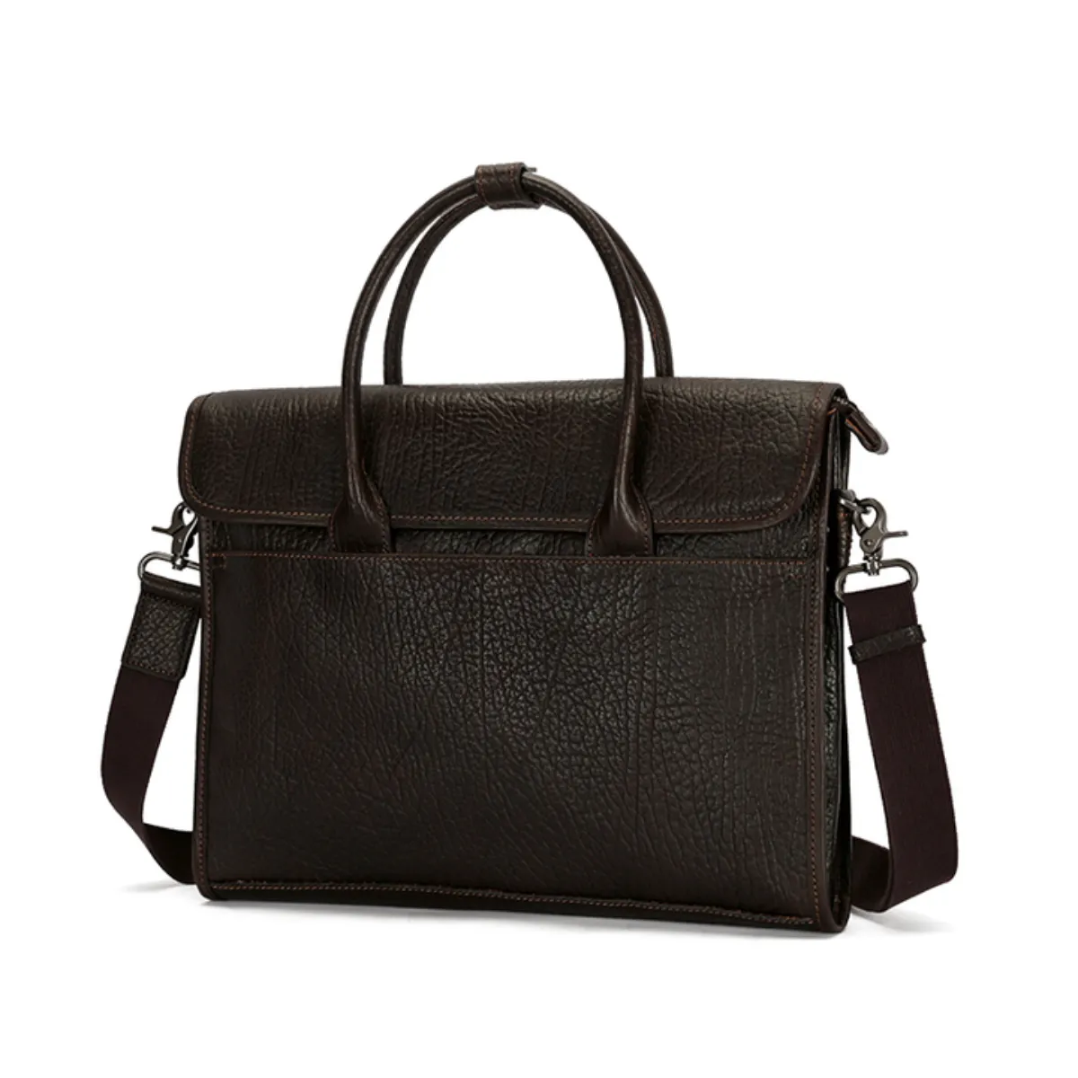 Handmade Vintage Waterproof Leather Crossbody Messenger Bag for Men