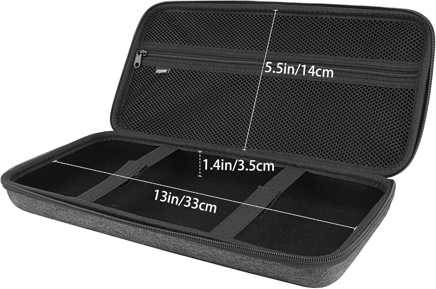 Hard 75% Keyboard Case, Hard Travel Storage Case for 84 Key Portable Keyboard, Compatible with Keychron K2, Logitech POP Keys Mechanical Keyboard. (Case Only)-Dark Grey