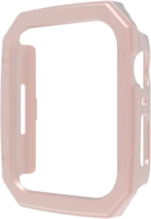 Hard PC Case for Apple Watch Ultra 49mm 41mm 45mm Cover Plating Plastic for IWatch Series 9 8 7 6 SE 5 40mm 44mm Protective Case(Rose Gold,40mm)
