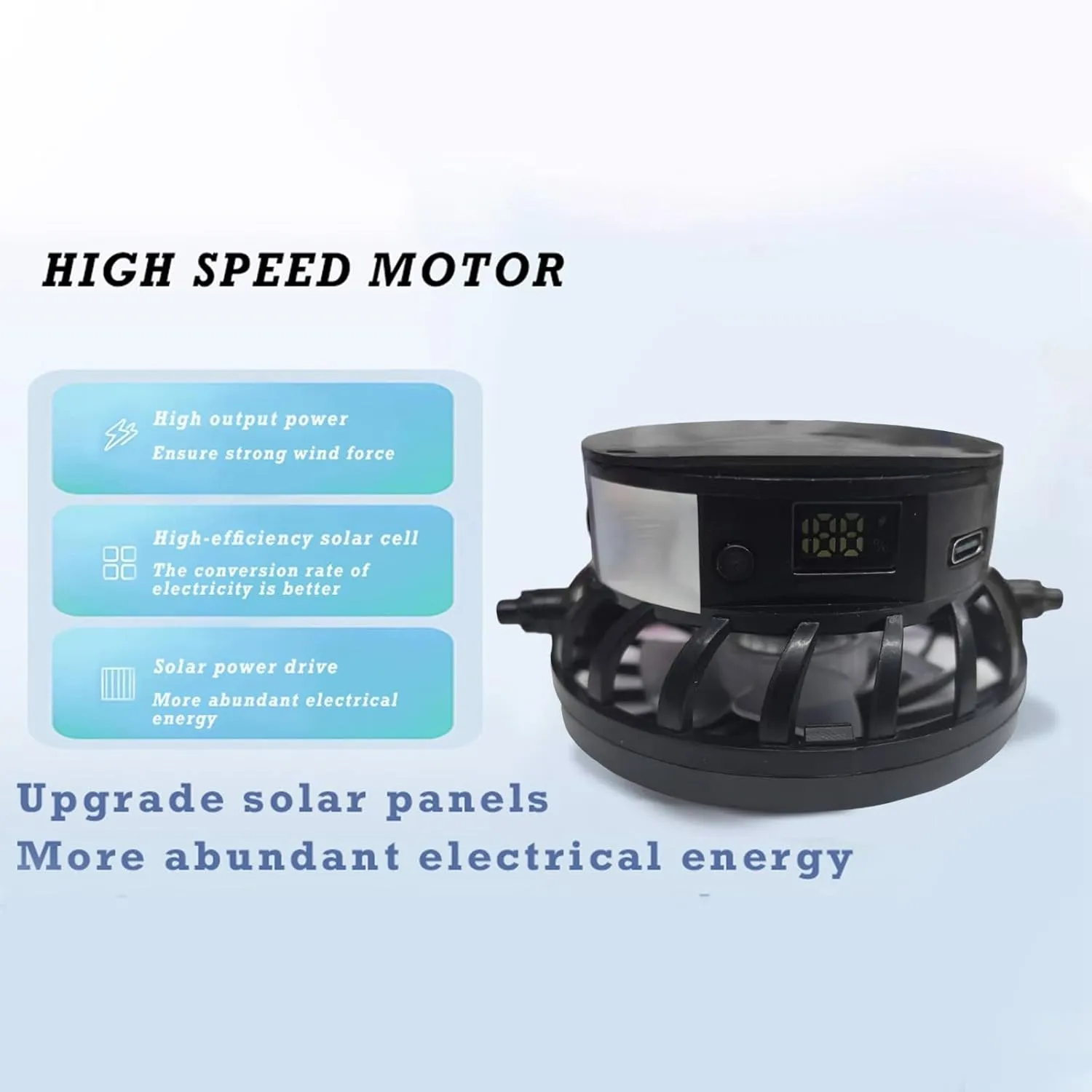 Hat with Fans Solar Power, Wide Brim Solar Fan Hat Outdoor Fishing for Men Women, Quick-Dry Umbrella Hats for Adults