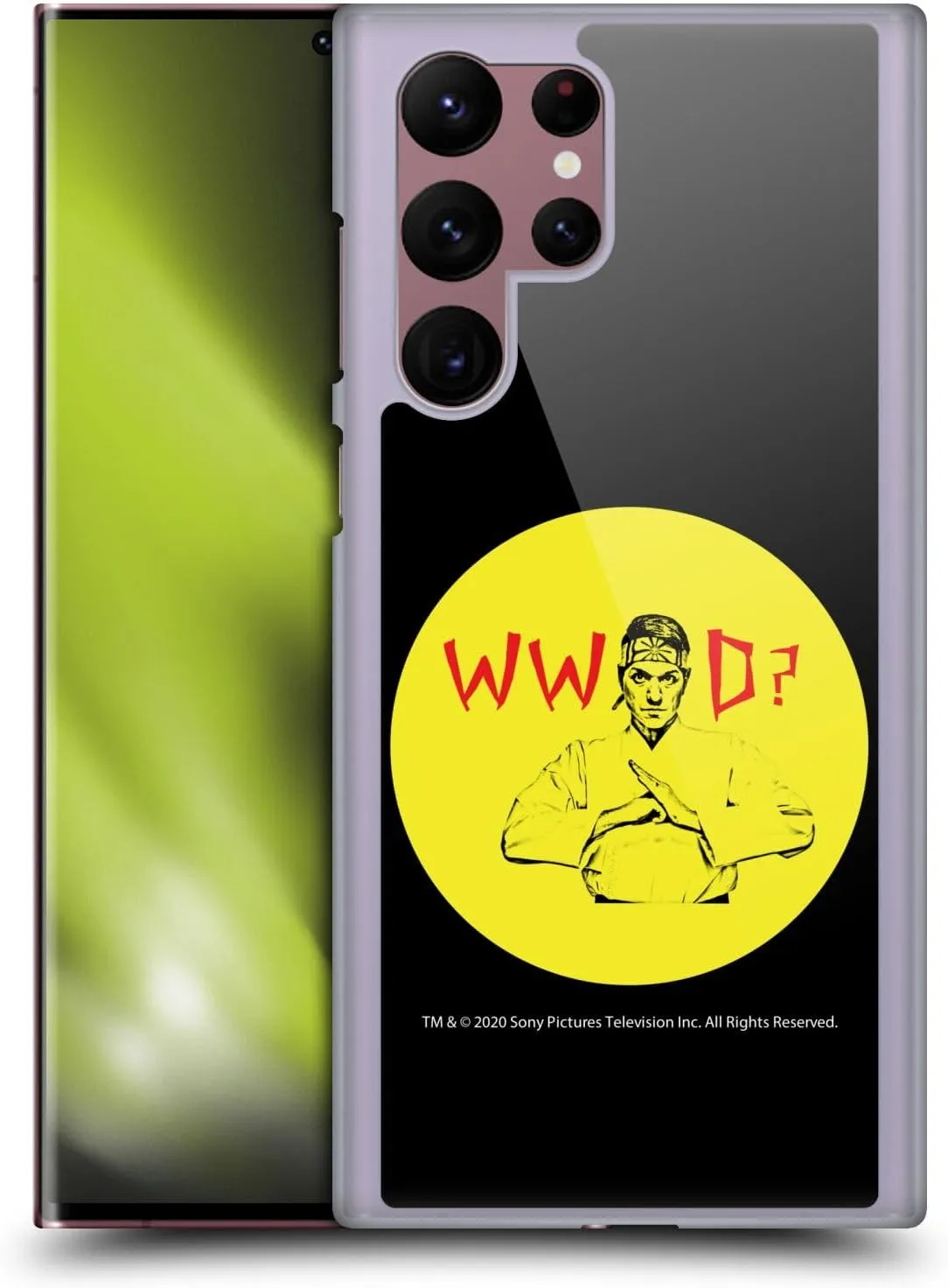 Head Case Designs Officially Licensed Cobra Kai John Lawrence WWD Composed Art Hard Back Case Compatible with Samsung Galaxy S22 Ultra 5G