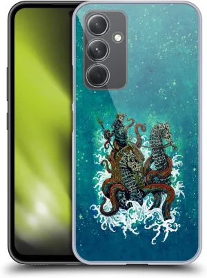 Head Case Designs Officially Licensed David Lozeau Neptune Nautical Skeleton Grunge Hard Back Case Compatible with Samsung Galaxy A54 5G
