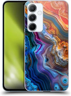 Head Case Designs Officially Licensed Haroulita Multicolor Agates Hard Back Case Compatible with Samsung Galaxy A55 5G